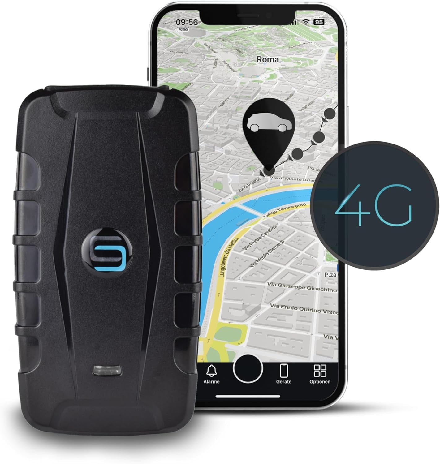 11 Localizzatore GPS per Auto, Moto, Camion E Altri Veicoli Con Allarmi Multipli, GPS Auto Localizzatore Con App, Magnete Potente, Batteria Fino a 90 Giorni, Tracciamento in Tempo Reale