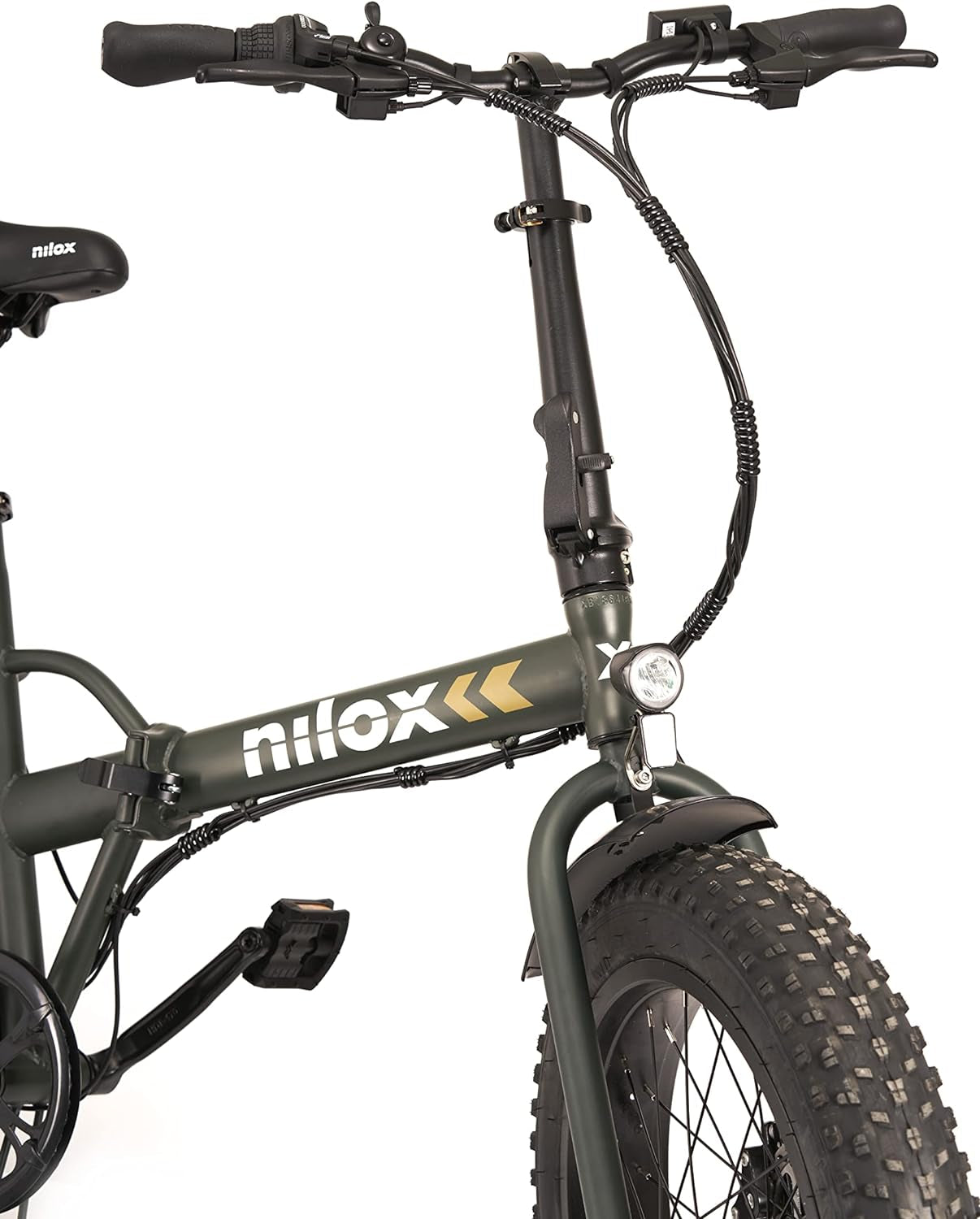 , E-Bike X8, Bici Elettrica Con Pedalata Assistita, 70 Km Di Autonomia, Brushless High Speed Da 36V - 250W E Batteria Removibile Al Litio Da 36 V - 13 Ah, Gomme 20" Fat, Doppio Freno a Disco