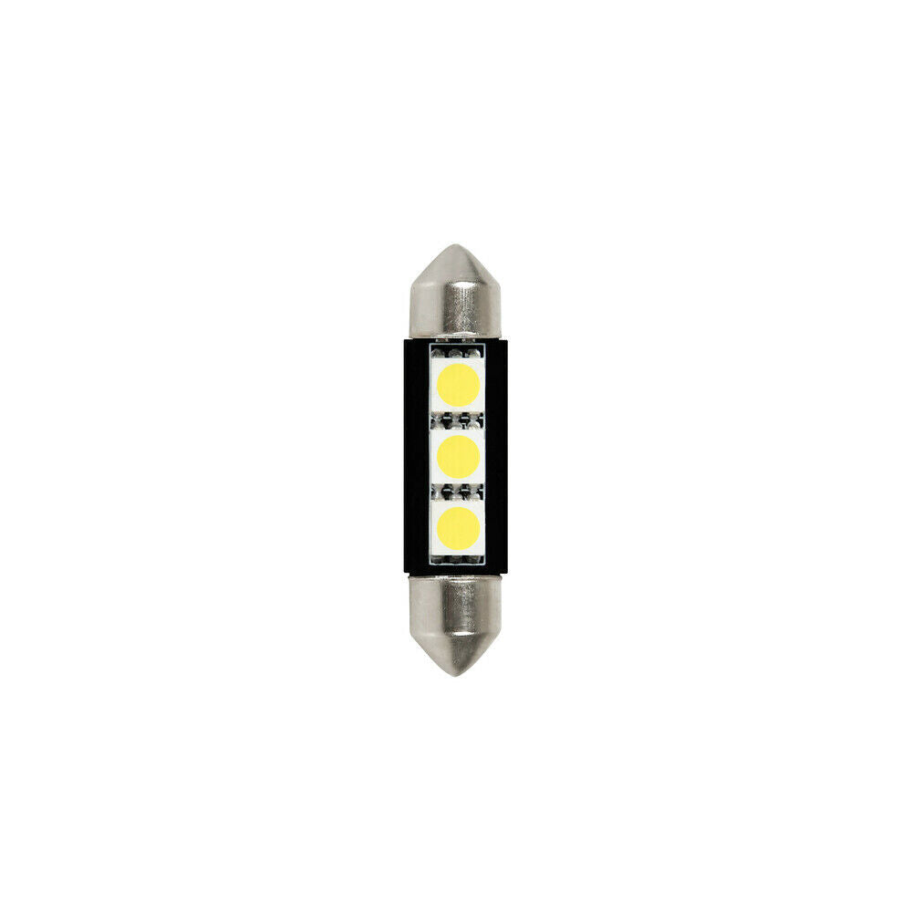 24/28V Hyper-Led 9 - 3 SMD X 3 Chips - 10X39 Mm - SV8,5-8 - 2 Pz Bianco