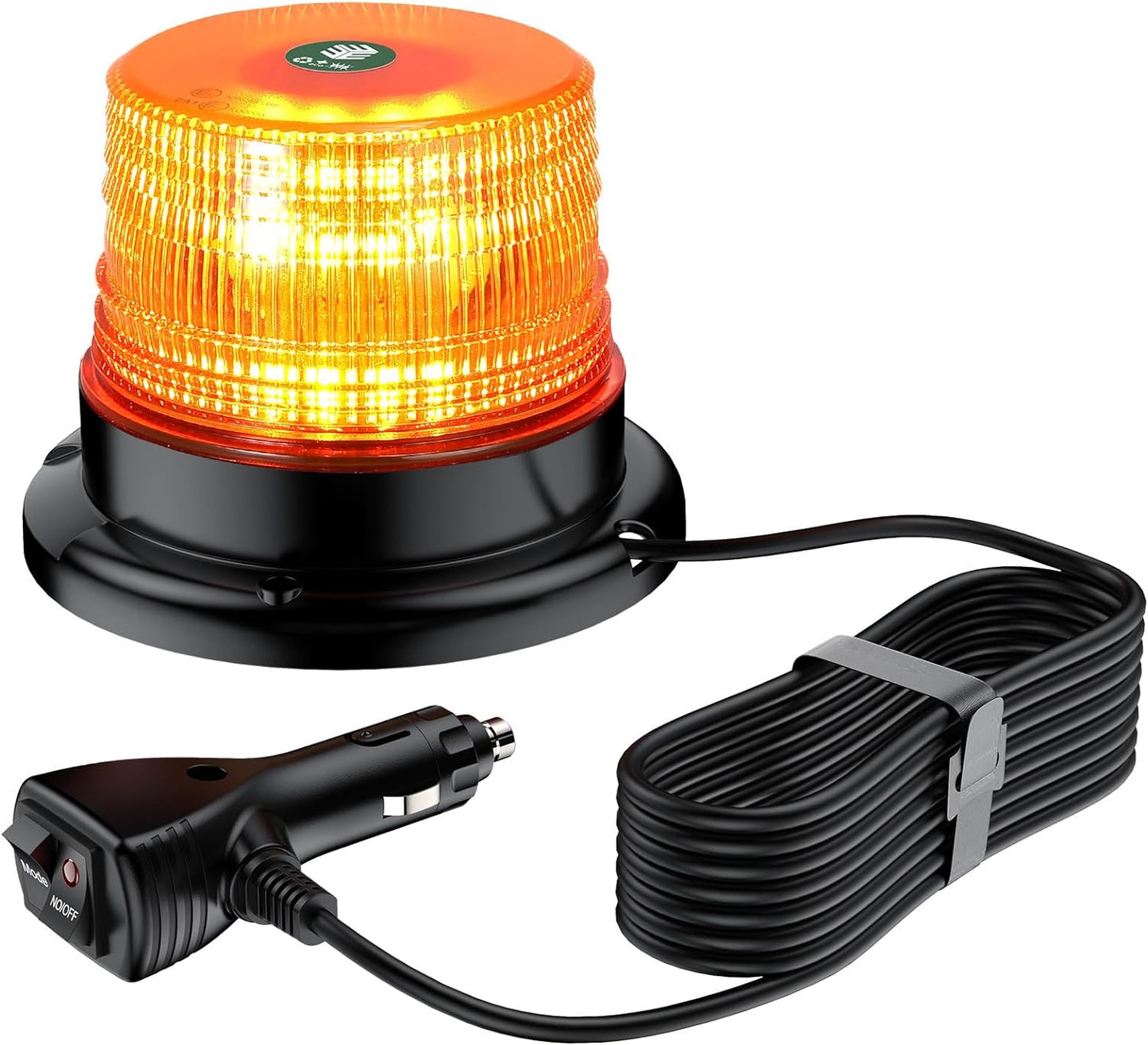 40 LED Luce Stroboscopica Di Emergenza Con Base Magnetica,Spia Di Avvertimento per Auto Da 40 W,E57/Ip65,Cavo Da 5M,Luce Lampeggiante per 12 V/24 V Trattore,Camion