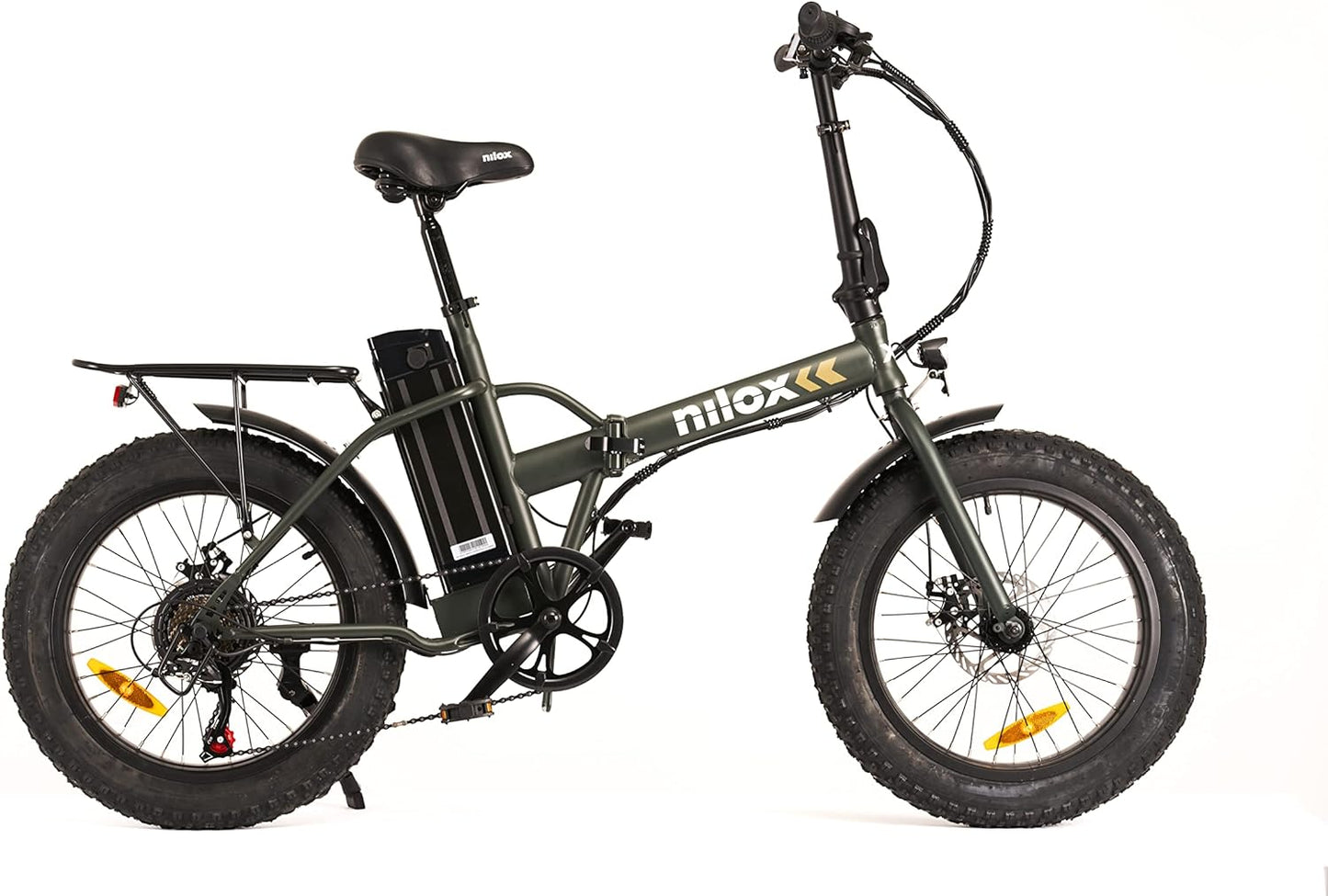 , E-Bike X8, Bici Elettrica Con Pedalata Assistita, 70 Km Di Autonomia, Brushless High Speed Da 36V - 250W E Batteria Removibile Al Litio Da 36 V - 13 Ah, Gomme 20" Fat, Doppio Freno a Disco